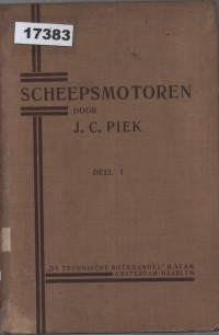 Image of Scheepsmotoren Deel I; Mesin Kapal Bagian I