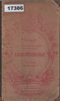 Image of Orgaan der Vereeniging ter Beoefening van de Krijgswetenschap (1929-1930); Buletin Perkumpulan untuk Studi Ilmu Militer (1929-1930)