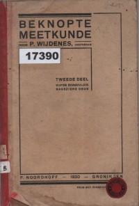 Image of Beknopte Meetkunde; Geometri Singkat