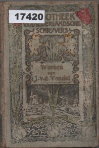 Image of De Werken van J. Van Den Vondel; De Werken van J. Van Den Vondel