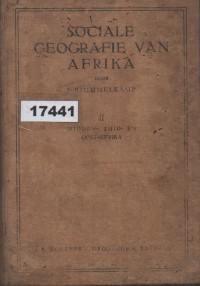 Image of Sociale Geografie van Afrika; Geografi Sosial Afrika