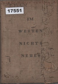 Image of Im Westen nichts Neues; Tak Ada yang Baru di Barat