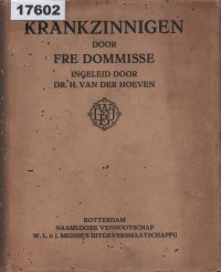 Image of Krankzinnigen; Orang Sakit Jiwa