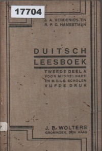 Image of Duitsch Leesboek met Hulpboekje; Buku Bacaan Bahasa Jerman dengan Buku Pembantu