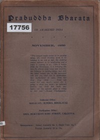 Image of Prabuddha Bharata or Awakened India; Prabuddha Bharata atau India yang Terjaga