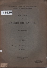Image of Bulletin du Jardin Botanique de Buitenzorg. Deuxième série. No. XXII: Der graue Wurzelpilz von Cinchona; Buletin Kebun Raya Buitenzorg. Seri Kedua. No. 22: Jamur akar abu-abu pada tanaman kina