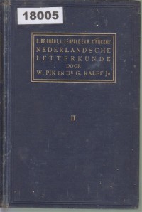Image of Nederlandsche Letterkunde; Sastra Belanda