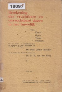 Image of Berekening der vruchtbare en onvruchtbare dagen in het huwelijk; Perhitungan Hari Subur dan Tidak Subur dalam Pernikahan