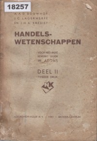 Image of Handelswetenschappen voor Hogere Burgerscholen met 5-jarige Cursus: Afdeling B; Ilmu Perdagangan untuk Sekolah Menengah Atas dengan Kurikulum 5 Tahun: Bagian B