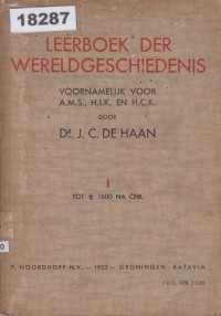 Image of Leerboek der Wereldgeschiedenis; Buku Pelajaran Sejarah Dunia