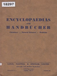 Image of Encyclopaedias and Handbücher: Chemistry, Natural Sciences, Medicine; Ensiklopedia dan Buku Pegangan: Kimia, Ilmu Alam, Kedokteran