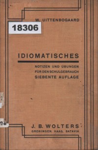 Image of Idiomatisches Notizen und Übungen für den Schulgebrauch; Catatan Idiomatis dan Latihan untuk Penggunaan di Sekolah