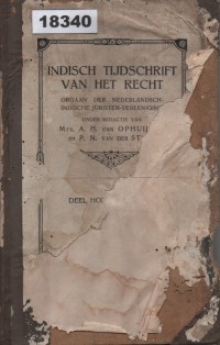 Image of Indisch Tijdschrift van het Recht; Jurnal Hukum Hindia Belanda