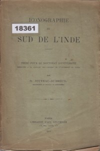 Image of Iconographie du Sud de l'Inde; Ikonografi Selatan India