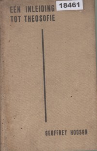 Image of Een Inleiding tot Theosofie; Pengantar kepada Teosofi