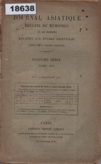 Image of Journal Asiatique; Jurnal Asia