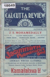 Image of The Calcutta Review; Ulasan Calcutta