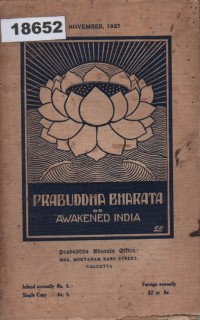 Image of Prabuddha Bharata or Awakened India; Prabuddha Bharata atau India yang Terbangun