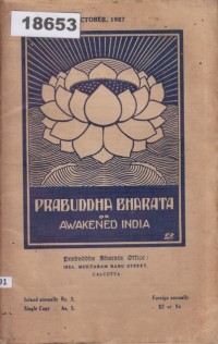 Image of Prabuddha Bharata or Awakened India; Prabuddha Bharata atau India yang Terbangun
