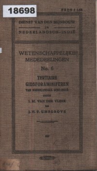 Image of Dienst van den Mijnbouw in Nederlands-Indië: Wetenschappelijke Mededeelingen No. 6; Dinas Pertambangan di Hindia Belanda: Laporan Ilmiah No. 6