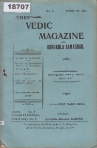 Image of The Vedic Magazine and Gurukula Samachar; Majalah Veda dan Gurukula Samachar