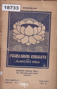 Image of Prabuddha Bharata or Awakened India; Prabuddha Bharata atau India yang Terjaga
