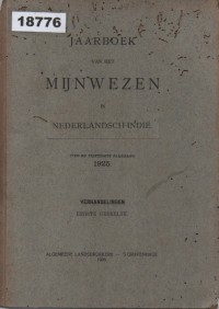 Image of Jaarboek van het Mijnwezen in Nederlandsch-Indië; Buku Tahunan tentang Pertambangan di Hindia Belanda
