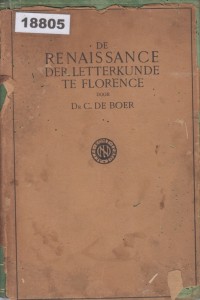 Image of De Ranaissance Der Letterkunde Te Florence Voor 1500; Renaisans Sastra di Florence Sebelum 1500
