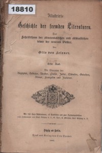 Image of Illustrierte Geschichte der fremden Literaturen; Sejarah Sastra Asing yang Dilengkapi Ilustrasi