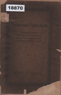 Image of Koloniaal Tijdschrift; Jurnal Kolonial