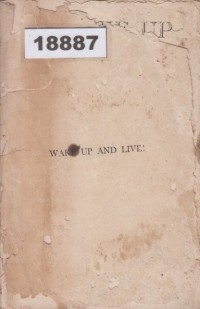 Image of Wake Up and Live!; Bangun dan Hidup!