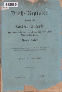 Image of Dagh-Register; Register Harian