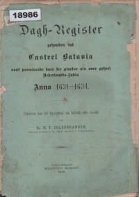 Image of Dagh-Register; Register Harian