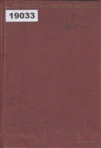 Image of Engelsch Woordenboek; Kamus Bahasa Inggris