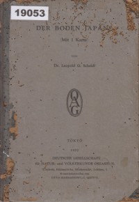 Image of Der Boden Japans (Mit 1 Karte); Tanah Jepang (Dengan 1 Peta)