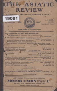 Image of The Asiatic Review; Tinjauan Asiatik