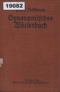 Image of Volkstümliches Wörterbuch der deutschen Synonyme; Kamus Sinonim Bahasa Jerman Populer