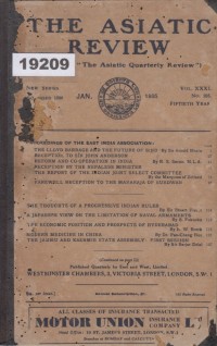 Image of The Asiatic Review; Jurnal Asiatik