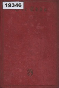 Image of Die Edda: Die Lieder der sogenannten älteren Edda; Edda: Lagu-Lagu dari Edda yang Lebih Tua