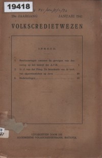 Image of Volkscredietwezen; Sistem Kredit Rakyat