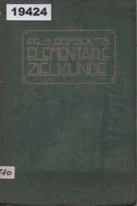 Image of Elementaire Zielkunde; Psikologi Dasar