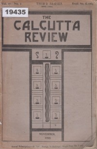 Image of The Calcutta Review; Tinjauan Calcutta
