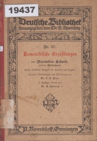 Image of Humoristische Erzählungen; Cerita Humor
