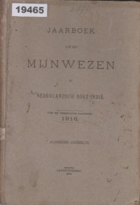 Image of Jaarboek van het Mijnwezen in Nederlandsch Oost-Indië; Tahun Buku Pertambangan di Hindia Belanda