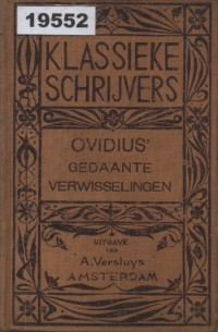 Image of Ovidius' Gedaanteverwisselingen; Metamorfosis Ovidius