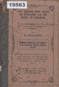 Image of Wat Iedereen Moet Weten bij Overlijden van een Gezins- of Familielid; Apa yang Harus Diketahui Setiap Orang saat Meninggalnya Anggota Keluarga
