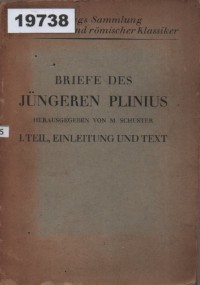 Image of Briefe des Jüngeren Plinius in Auswahl; Surat-Surat Plinius Muda dalam Pilihan