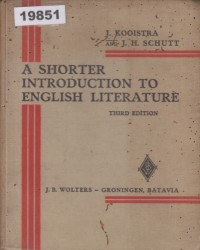 Image of A Shorter Introduction to English Literature; Pengantar Singkat Sastra Inggris