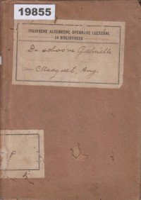 Image of SCHOONE GABRIELLE: Gevolgd door: HET HUIS VAN DEN BADHOUDER: Naar het Fransch van Auguste Macquet (Alex. Dumas); GABRIELLE YANG CANTIK: Diikuti oleh: RUMAH PENJAGA KAMAR MANDI: Berdasarkan cerita Prancis oleh Auguste Macquet (Alex. Dumas)