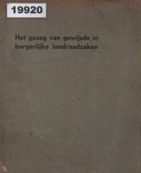 Image of Het Gezag van Gewijsde in Burgerlijke Landraadzaken; Kekuatan Putusan dalam Perkara Landraad Sipil